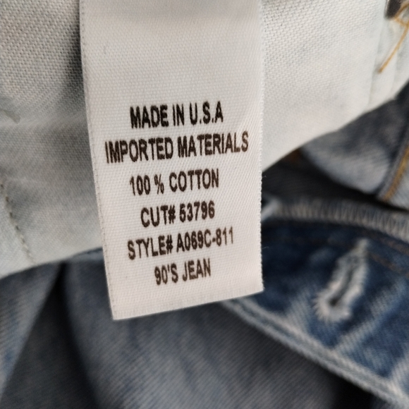 AGOLDE Ultra High Waist Relaxed Jeans Blue Size 23 - Picture 8 of 13